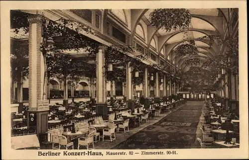 Ak Berlin Mitte, Konzerthaus Clou, Innenansicht vom Saal