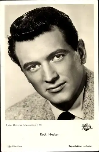 Ak Schauspieler Rock Hudson, Portrait