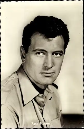 Ak Schauspieler Rock Hudson, Something of Value, Portrait