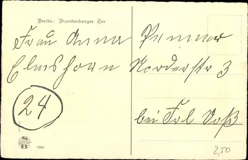 Ak Berlin Mitte, Brandenburger Tor