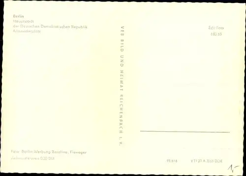 Ak Berlin Mitte, Alexanderplatz, Straßenbahnen, Autos