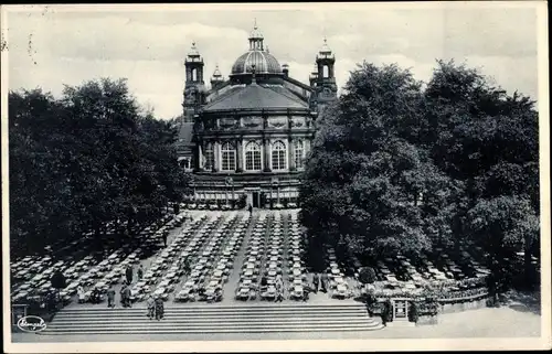 Ak Dresden Altstadt, Jahresschau Deutscher Arbeit Karte No. 16, Haupt-Restaurant mit Konzertgarten