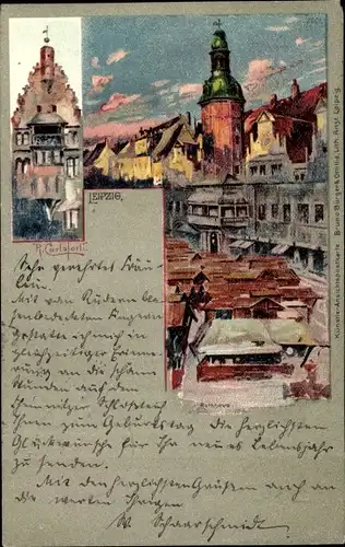 Künstler Litho Carloforti, R., Leipzig in Sachsen, Rathaus
