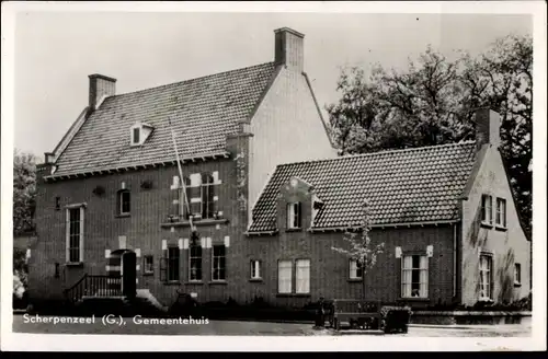Ak Scherpenzeel Gelderland, Gemeentehuis