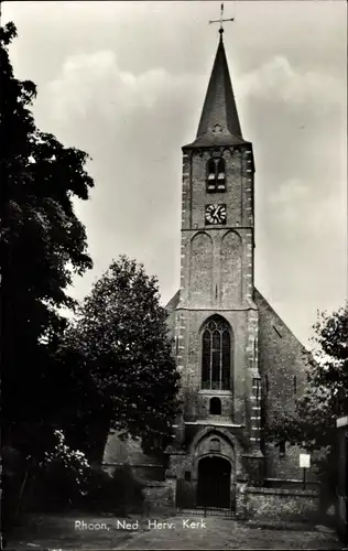 Ak Roon Rhoon Südholland, Ned. Herv. Kerk