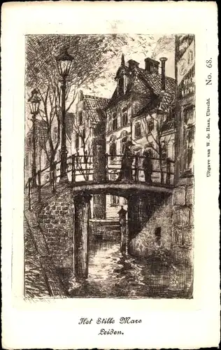 Künstler Ak Matthes, Leiden Südholland Niederlande, Het Stille Mare