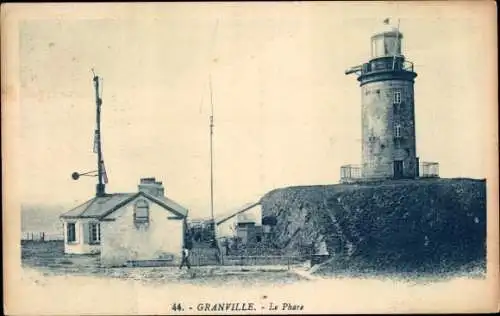 Ak Granville Sainte Honorine Le Havre Seine Maritime, Le Phare, Leuchtturm