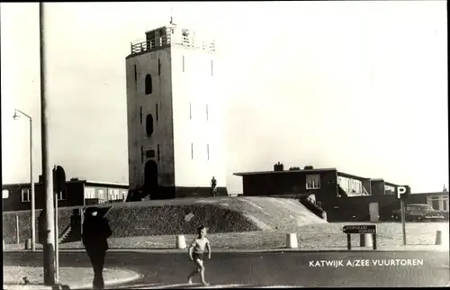 Ak Katwijk aan Zee Südholland Niederlande, Vuurtoren, Leuchtturm