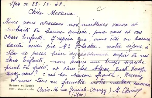 Ak Scenes et Types, Maghreb, Marche arabe, Marktplatz, Händler, Einheimische