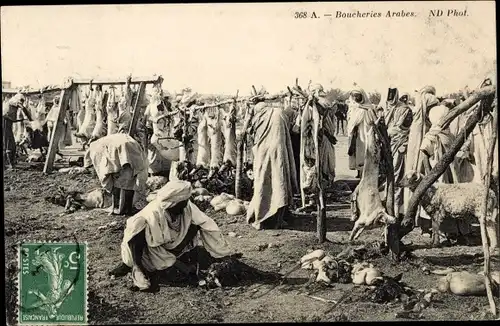 Ak Boucheries Arabes, Maghreb, Metzger