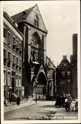 Ak Rotterdam Südholland Niederlande, R. K. Kerk a. d. Boschlaan