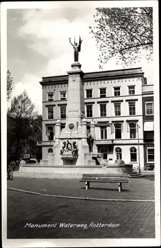 Foto Ak Rotterdam Südholland Niederlande, Monument Waterweg