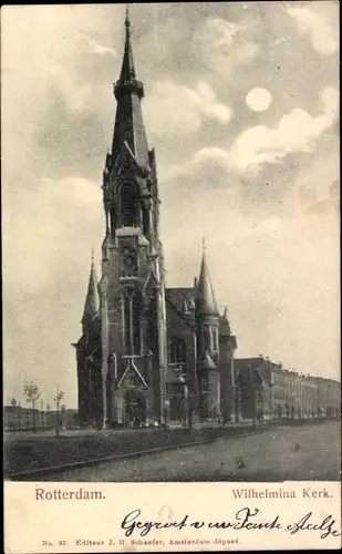 Ak Rotterdam Südholland Niederlande, Wilhelmina Kerk