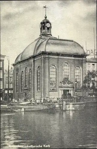 Ak Rotterdam Südholland Niederlande, Luthersche Kerk