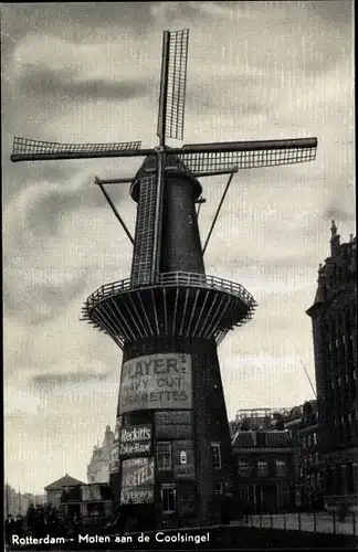 Ak Rotterdam Südholland Niederlande, Molen aan de Coolsingel, Hoevels