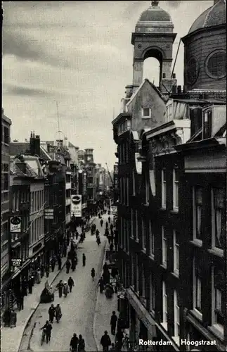 Ak Rotterdam Südholland Niederlande, Hoogstraat