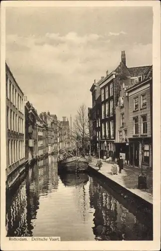 Ak Rotterdam Südholland Niederlande, Delftsche Vaart