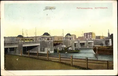 Ak Rotterdam Südholland Niederlande, Mathenesserbrug