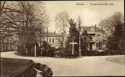 Ak Almelo Overijssel Niederlande, Vriezenveensche weg