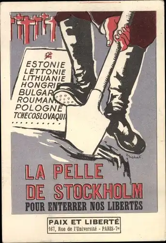 Ak La Pelle de Stockholm, Contre l'armement nucléaire, Anti Sowjetunion, Anti Atomwaffen