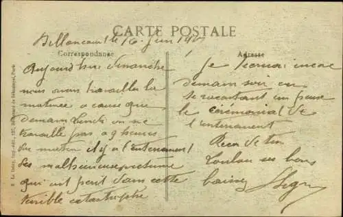 Ak Billancourt Hauts de Seine, Accident de l'Usine Renault 1917