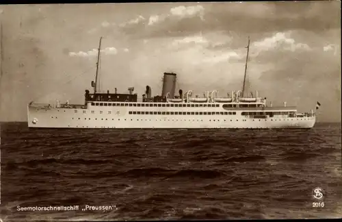 Ak Schnelldampfer Preußen, Norddeutscher Lloyd Bremen