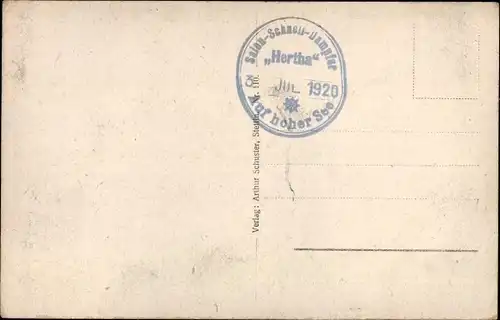 Ak Salonschnelldampfer Hertha, Reederei Braeunlich Stettin