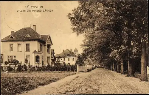 Ak Gütersloh in Westfalen, Villen bei Meiers Bäumen