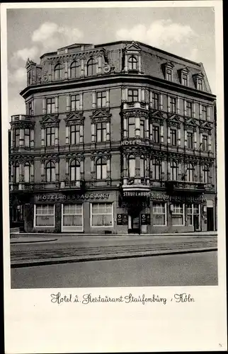 Ak Köln am Rhein, Hotel und Restaurant Staufenburg, Hohenstaufenring 22