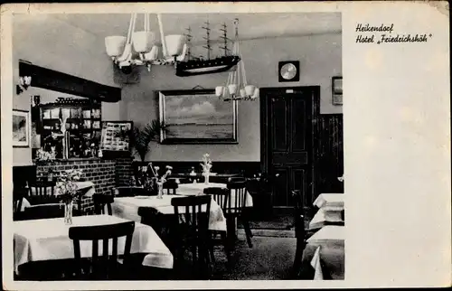 Ak Heikendorf an der Kieler Förde, Hotel Friedrichshöh, Modellboot