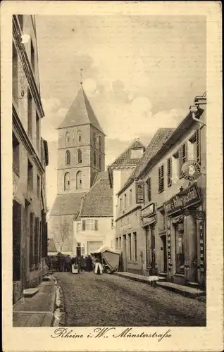 Ak Rheine in Westfalen, Münsterstraße