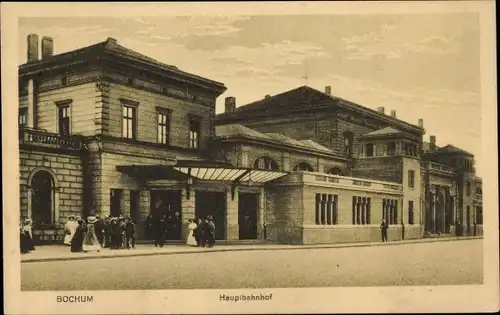 Ak Bochum im Ruhrgebiet, Hauptbahnhof