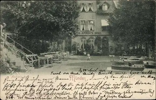 Ak Hann. Münden in Niedersachsen, Hotel Andrees Berg