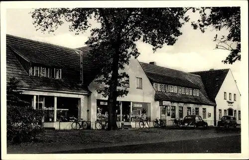 Ak Harkebrügge Barßel in Niedersachsen, Gasthof, Außenansicht