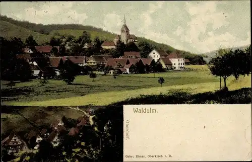 Ak Waldulm Kappelrodeck im Schwarzwald, Oberdorf, Blick auf den Ort