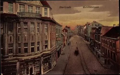 Ak Sterkrade Oberhausen am Rhein, Bahnhofstraße, Eisenwarenhandlung