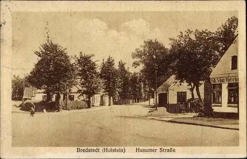 Ak Bredstedt in Nordfriesland, Husumer Straße, Wirtschaft