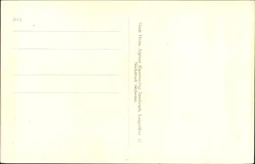 Ak Brenner Tirol, Aufnahme an der Grenzpass in den Ostalpen