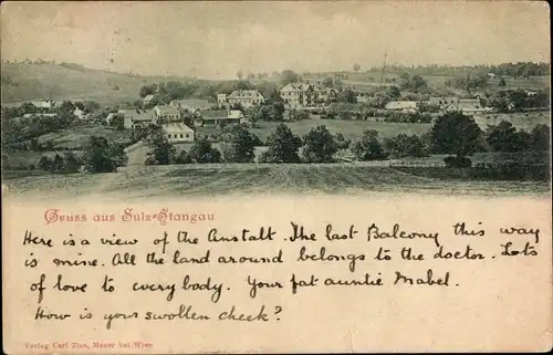 Ak Sulz im Weinviertel Niederösterreich, Totalansicht