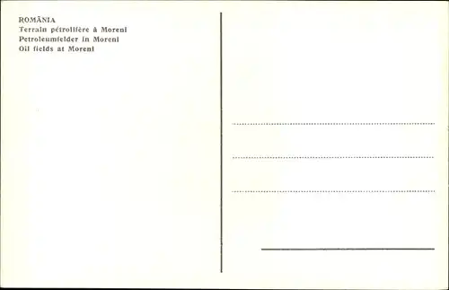 Ak Moreni Rumänien, Oil fields at Moreni