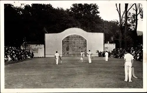 Ak Cambo les Bains Pyrenees Atlantiques, Fronton et partie de Pelote