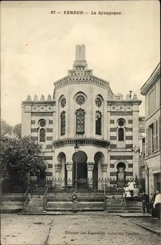 Judaika Ak Verdun Meuse, La Synagogue