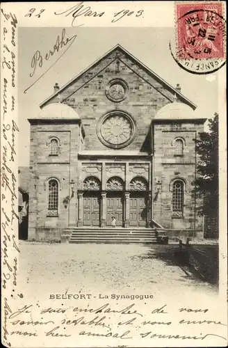 Judaika Ak Belfort Beffert Beffort Territoire de Belfort, La Synagogue, Synagoge
