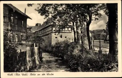 Ak Suhl in Thüringen, Partie an der Lauter