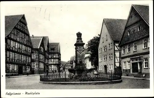 Ak Hofgeismar in Nordhessen, Marktplatz