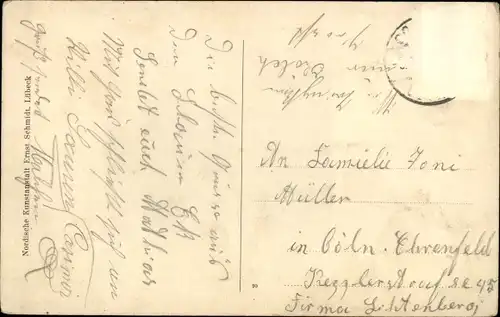 Ak Nelly Bertini, Chansonette, Profilansicht