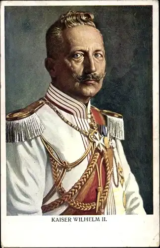 Ak Kaiser Wilhelm II. von Preußen, Portrait in Uniform, Orden