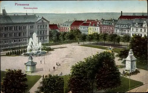 Ak Pirmasens am Pfälzerwald, Exerzierplatz