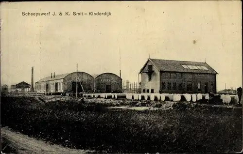 Ak Kinderdijk Molenwaard Südholland Niederlande, Scheepswerf J. & K. Smit