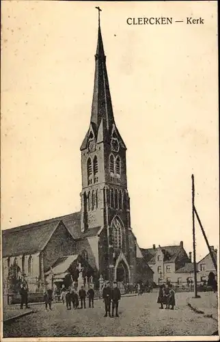 Ak Clercken Klerken Westflandern Belgien, Kerk